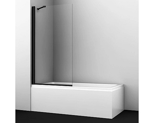 Приобрести Шторка для ванны 80 см WasserKRAFT Berkel 48P01-80B Fixed прозрачное в магазине сантехники Santeh-Crystal.ru