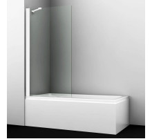 Шторка для ванны 80 см WasserKRAFT Berkel 48P01-80W Fixed прозрачное