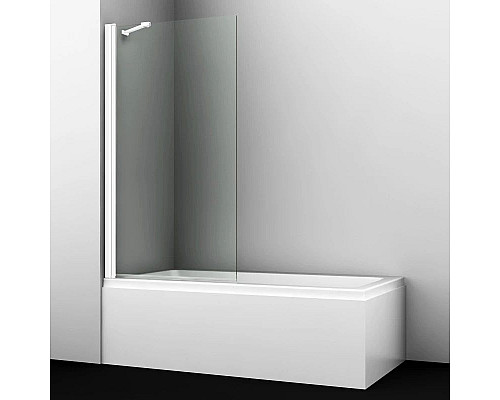 Заказать Шторка для ванны 80 см WasserKRAFT Berkel 48P01-80W Fixed прозрачное в магазине сантехники Santeh-Crystal.ru