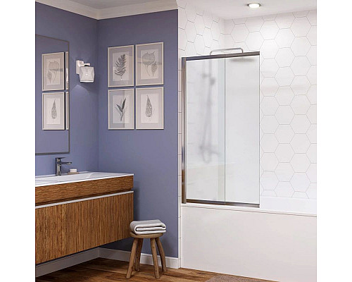 Приобрести Шторка для ванны 100 см WasserKRAFT Main 41S02-100 LM матовый в магазине сантехники Santeh-Crystal.ru