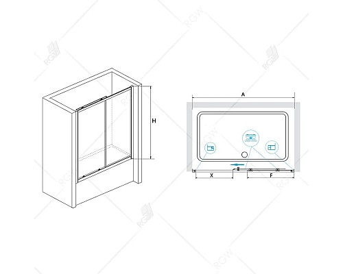 Купить Шторка для ванны 170 см RGW SC-42 Screens 04114217-11 прозрачное в магазине сантехники Santeh-Crystal.ru