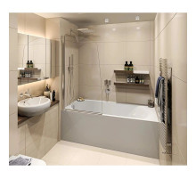 Шторка для ванны 80 см Good Door Screen R-80-C-CH прозрачное стекло