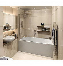 Шторка для ванны 80 см Good Door Screen R-HT-80-C-CH прозрачное