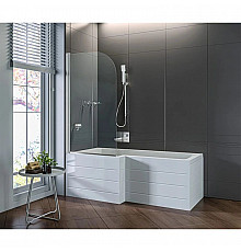 Шторка для ванны 80 см Good Door Screen H-80-C-CH прозрачное