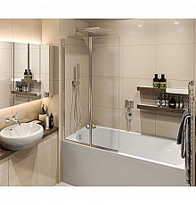 Шторка для ванны 80 см Good Door Screen FO-80-C-CH прозрачное
