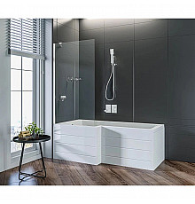 Шторка для ванны 80 см Good Door Screen BS-80-C-CH прозрачное