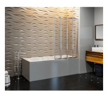 Шторка для ванны 100 см Good Door Screen GR4-100-C-CH прозрачное