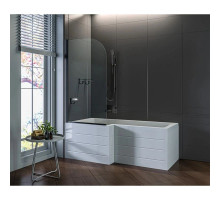 Шторка для ванны 80 см Good Door Screen H-80-C-B прозрачное