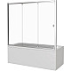 Приобрести Шторка для ванны 160 см Good Door Screen WTW-160-C-CH прозрачное в магазине сантехники Santeh-Crystal.ru
