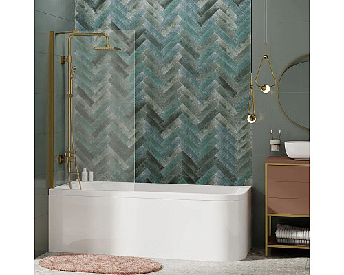 Заказать Шторка для ванны 80 см WasserKRAFT Aisch 55P01-80 Fixed прозрачное в магазине сантехники Santeh-Crystal.ru