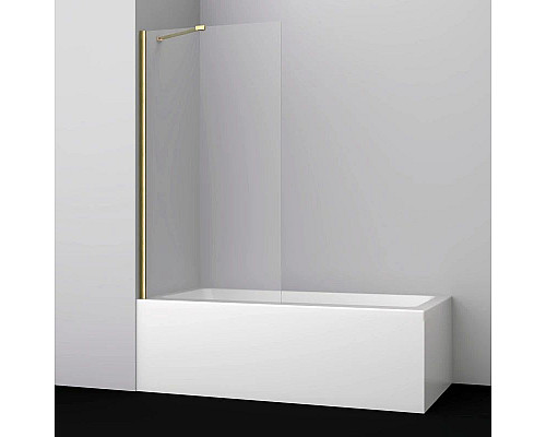 Заказать Шторка для ванны 80 см WasserKRAFT Aisch 55P01-80 Fixed прозрачное в магазине сантехники Santeh-Crystal.ru