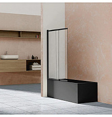 Шторка для ванны 99 см Vincea VSB-1E100CLB прозрачное