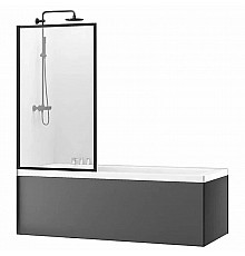 Шторка для ванны 80 см Rea Lagos Fix REA-K7390 прозрачное