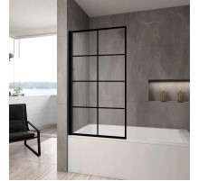 Шторка для ванны 80 см Rea Lagos-1 REA-K4570 прозрачное