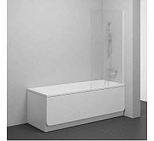Шторка для ванны 80 см Ravak NVS1 7O840100Z1 прозрачное