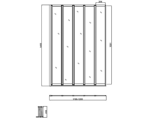Шторка для ванны 120 см Vincea VSB-32120CL прозрачное Шторка для ванны 120 см Vincea VSB-32120CL прозрачное