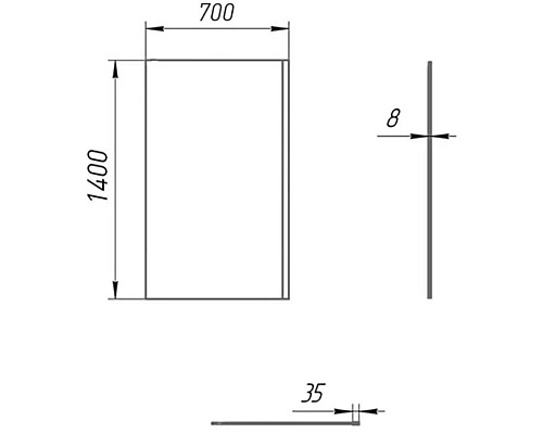 Приобрести Шторка для ванны 70 см Paini Paini-ScreenWT70F прозрачное в магазине сантехники Santeh-Crystal.ru