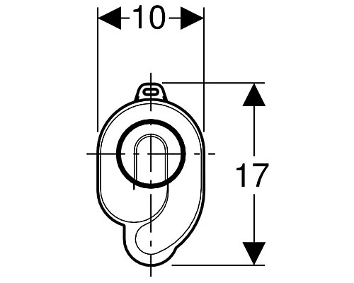Приобрести Сифон для писсуара Geberit 152.950.11.1 в магазине сантехники Santeh-Crystal.ru