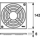 Заказать Декоративная решетка 142×142 мм TECE TECEdrainpoint S хром 3665001 в магазине сантехники Santeh-Crystal.ru