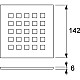 Заказать Декоративная решетка 142×142 мм TECE TECEdrainpoint S quadratum хром 3665009 в магазине сантехники Santeh-Crystal.ru