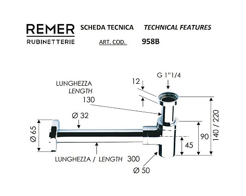 Santeh-Crystal.ru: Сифон для биде Remer 958BDO Приобрести Сифон для биде Remer 958BDO в магазине сантехники Santeh-Crystal.ru