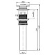 Донный клапан AltroBagno AltroBagnoPU070205BrNe