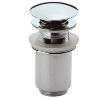 Донный клапан с системой "Клик-клак" и переливом хром Cezares CZR-SAT1-01