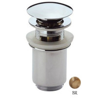 Донный клапан с системой "Клик-клак" и переливом бронза Cezares CZR-SAT1-02