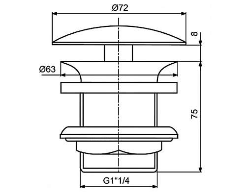 Приобрести Донный клапан Ideal Standard J3291AA в магазине сантехники Santeh-Crystal.ru