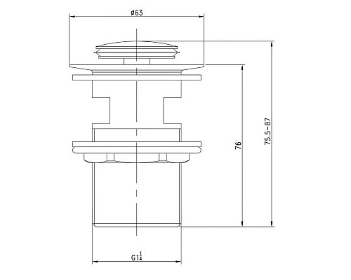 Заказать Донный клапан IDDIS Optima Home 001SB01i88 в магазине сантехники Santeh-Crystal.ru