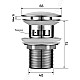 Купить Донный клапан GID Ch100-1 в магазине сантехники Santeh-Crystal.ru