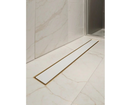 Душевой трап (лоток) AltroBagno Beni aggiuntivi AltroBagnoFD071215OrSp 80 см, с решеткой, 2 в 1 под плитку, золотой матовый