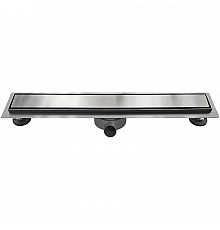 Душевой трап (лоток) AltroBagno Beni aggiuntivi AltroBagnoFD071213Cr 80 см, с решеткой, 2 в 1 под плитку, нержавеющая сталь