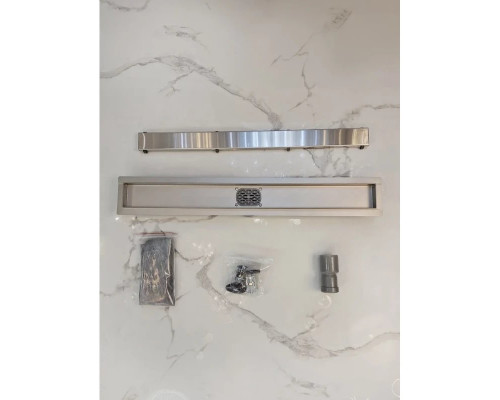 Душевой трап (лоток) AltroBagno Beni aggiuntivi AltroBagnoFD071210Cr 70 см, с решеткой, 2 в 1 под плитку, нержавеющая сталь