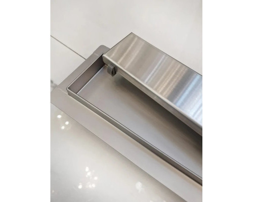 Душевой трап (лоток) AltroBagno Beni aggiuntivi AltroBagnoFD071204Cr 50 см, с решеткой, 2 в 1 под плитку, нержавеющая сталь