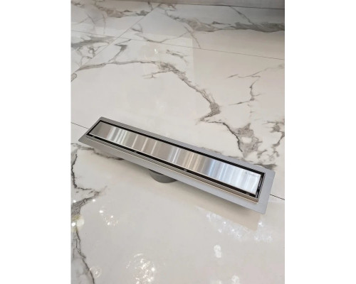 Душевой трап (лоток) AltroBagno Beni aggiuntivi AltroBagnoFD071204Cr 50 см, с решеткой, 2 в 1 под плитку, нержавеющая сталь