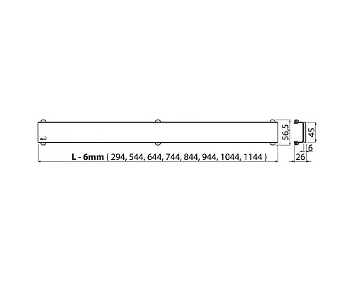 Приобрести Душевой канал 544 мм белый AlcaPlast APZ106 Glass APZ106-550 + GL1200-550 в магазине сантехники Santeh-Crystal.ru