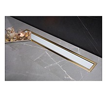 Душевой канал 550 мм Pestan Confluo Premium White Glass Gold Line 13100121