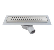 Душевой трап (лоток) Vincea Almira Bukle SAY.605.70.P.BUKLE 70 см, с решеткой, перфорированный, хром