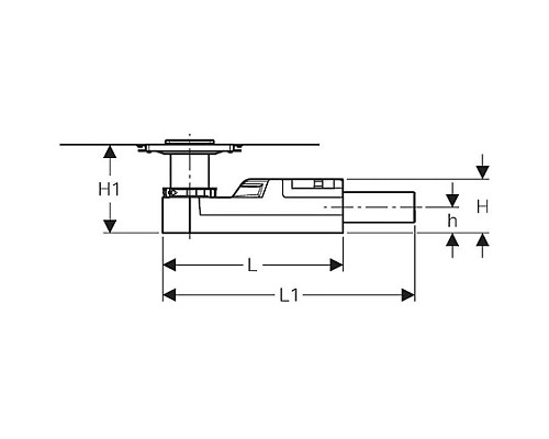 Купить Трап для душевой системы, монтажная высота от 90 мм Geberit 154.050.00.1 в магазине сантехники Santeh-Crystal.ru