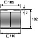 Приобрести Душевой трап 105x105/50 мм хром Tece TECEdrainpoint S KDP-S110 в магазине сантехники Santeh-Crystal.ru