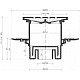 Приобрести Душевой трап 144x144/50 мм хром Pestan Confluo Standard Square Vertical 13000019 в магазине сантехники Santeh-Crystal.ru