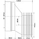 Купить Труба фановая 129 мм McALPINE MRWC5 в магазине сантехники Santeh-Crystal.ru