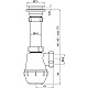 Заказать Сифон для кухонной мойки 1 1/2-40 АНИ пласт A0100 в магазине сантехники Santeh-Crystal.ru