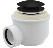 Сифон для поддона Ø 50 мм ClickClack AlcaPlast A465BLACK-50