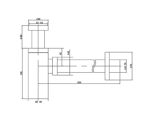 Купить Сифон для раковины Timo 959/00L в магазине сантехники Santeh-Crystal.ru