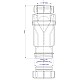 Заказать Самозакрывающийся сливной клапан 11/2-40 McALPINE MRNRV40 в магазине сантехники Santeh-Crystal.ru