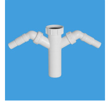 Вставка с 2-мя адаптерами 1 1/2"-40 McALPINE TEE4