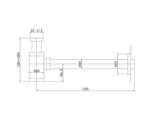 Заказать Сифон для раковины Abber AF0030NG в магазине сантехники Santeh-Crystal.ru