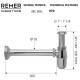 Купить Сифон для раковины Remer 970114NO в магазине сантехники Santeh-Crystal.ru